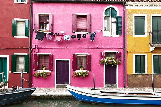 veneza.  imagem a cores - murano imagens e fotografias de stock