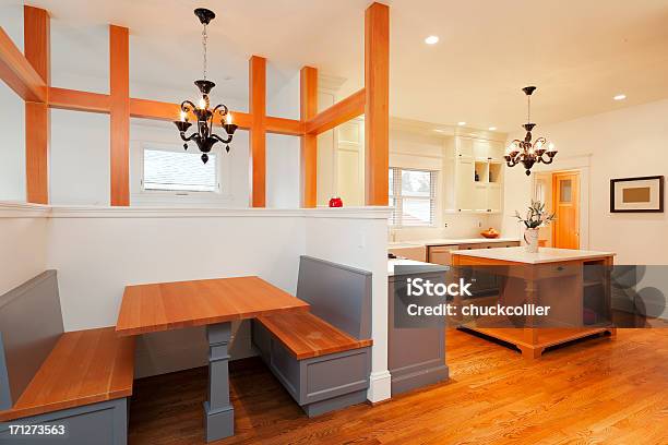 Kitchen With Built In Booth Stock Photo - Download Image Now - Breakfast Room, Bench, Booth