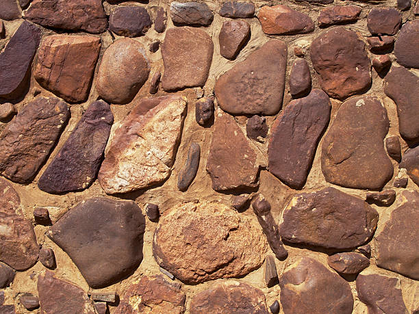 Stone and cement wall stock photo