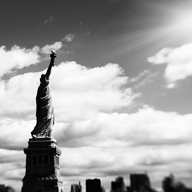 istock Statue of Liberty,NYC.Black And White. 171274316