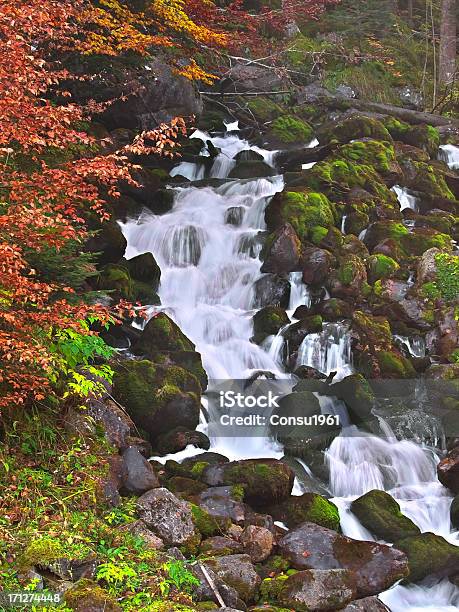 Cascada Foto de stock y más banco de imágenes de Agua - Agua, Aire libre, Belleza de la naturaleza