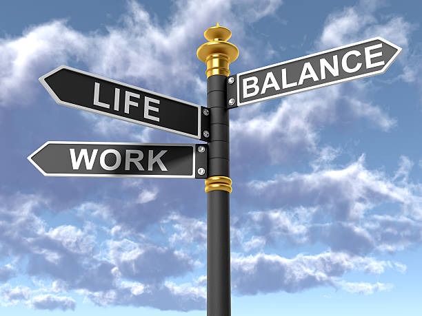 istock Street signs signifying a work life balance 171274866