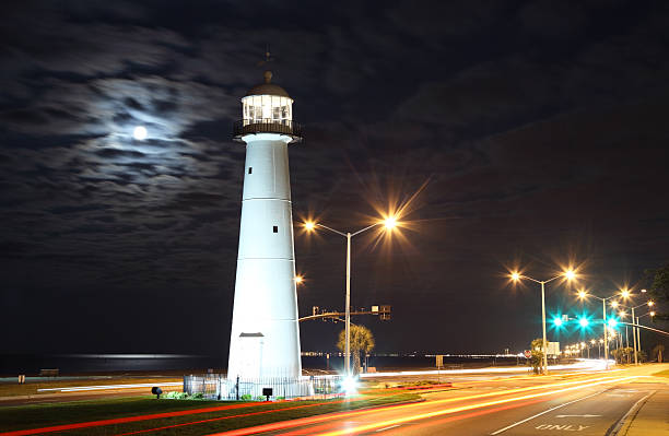 istock Full Moon over the Biloxi Lighthouse 171275197