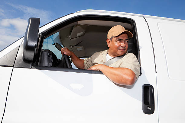 hispano trabajador campo van - sc0561 fotografías e imágenes de stock