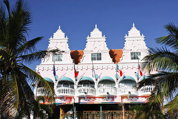 Aruba houses # 3 "Colorful houses of Oranjestad, Aruba, please see also my other images of Aruba:" dutch architecture stock pictures, royalty-free photos & images