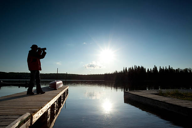 der fotograf - prince albert national park stock-fotos und bilder