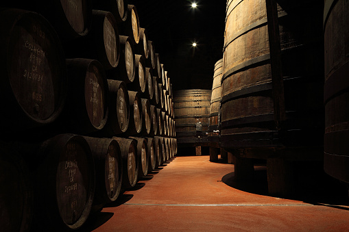 Porto wine cellar