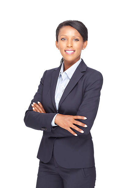 istock Business woman against white background. 171276545