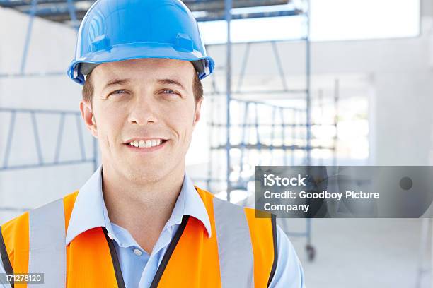 He Has The Enthusiasm Of Youth Stock Photo - Download Image Now - Building Contractor, Construction Worker, Portrait