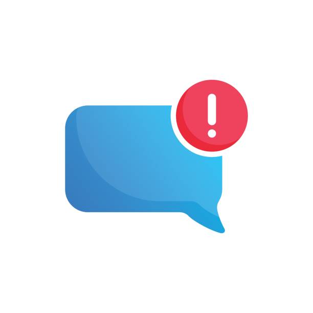 istock New message icon in flat style. Incoming inbox email vector illustration on isolated background. Bubble notification sign business concept. 1712782156