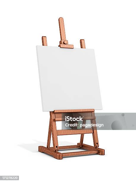 Easel Stock Photo - Download Image Now - Cut Out, Easel, Artist's Canvas