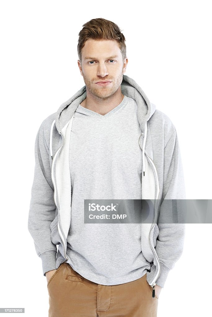 Retrato de homem jovem confiante - Royalty-free Sweatshirt Foto de stock