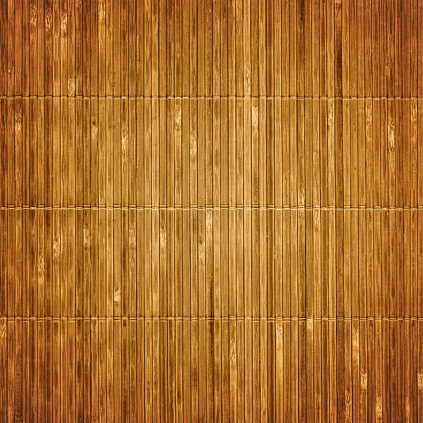 velho textura de esteira de bambu - woven wood textured place mat imagens e fotografias de stock