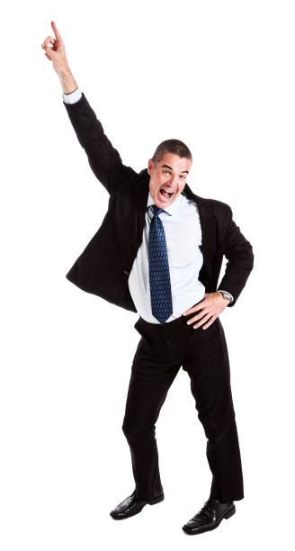 istock Staying alive! Businessman tries out famous disco pose 171280329