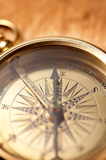 istock Close-up of gold compass 171280661