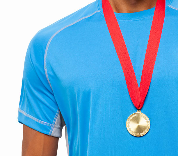 istock Athlete Wearing a Gold Medal - Isolated 171281743