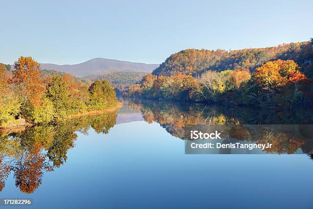 Blue Ridge Mountains In Autumn Stock Photo - Download Image Now - Blue Ridge Parkway, Virginia - US State, James River