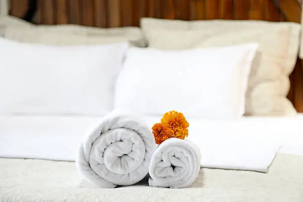 Photo of hotel towel