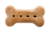 Isolated Dog biscuit on white background