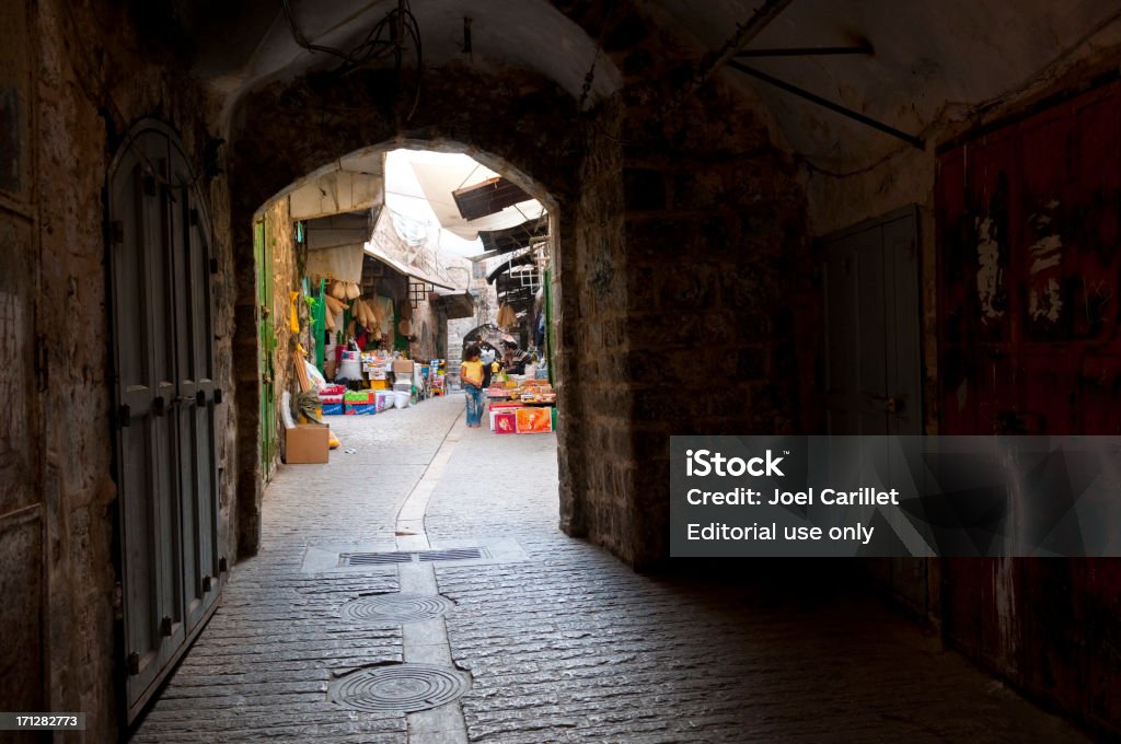 La ciudad antigua de Hebron, Cisjordania - Foto de stock de Etnias de Oriente Medio libre de derechos