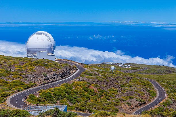 Radarstation on the mountain Pico Arieiro, Madeira, Portugal, Europa on 1810 meters high , it belongs to portugal
