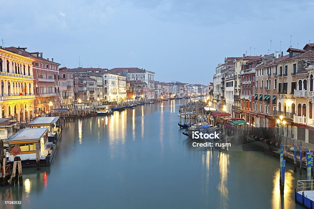 Grand Canal na manhã, Veneza - Foto de stock de Arquitetura royalty-free