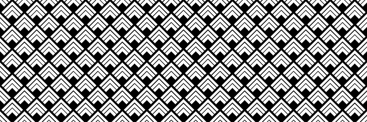 horizontal black chevron design for pattern and background.