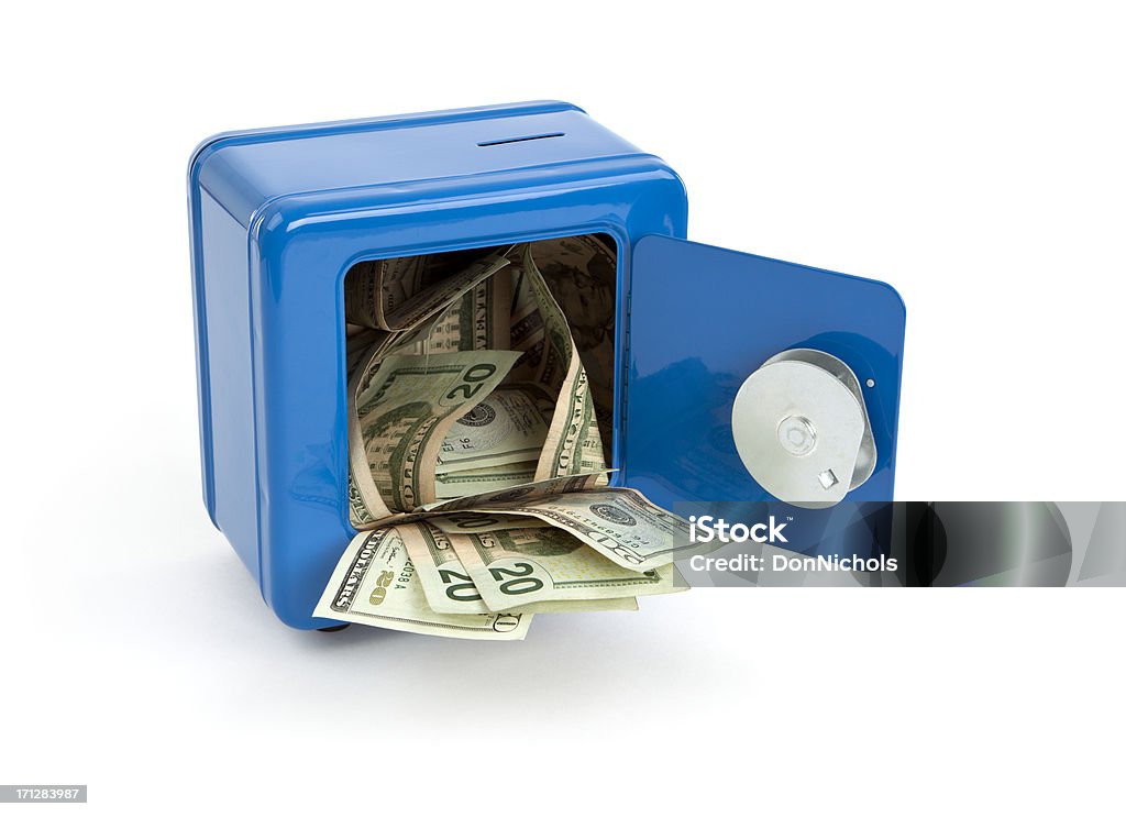 Bargeld in der Bank - Lizenzfrei Amerikanische Währung Stock-Foto