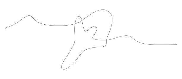 istock Continuous line drawing clove. Spice Line Art Style Design Isolated On White. Outline vector illustration isolated on white. Hand drawn culinary element for postcard, Graphic art, Kitchen Poster. 1712841676