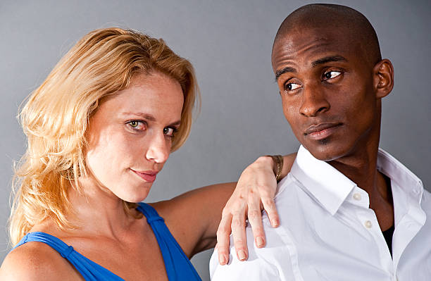 istock Man and Woman Isolated on Grey 171285183