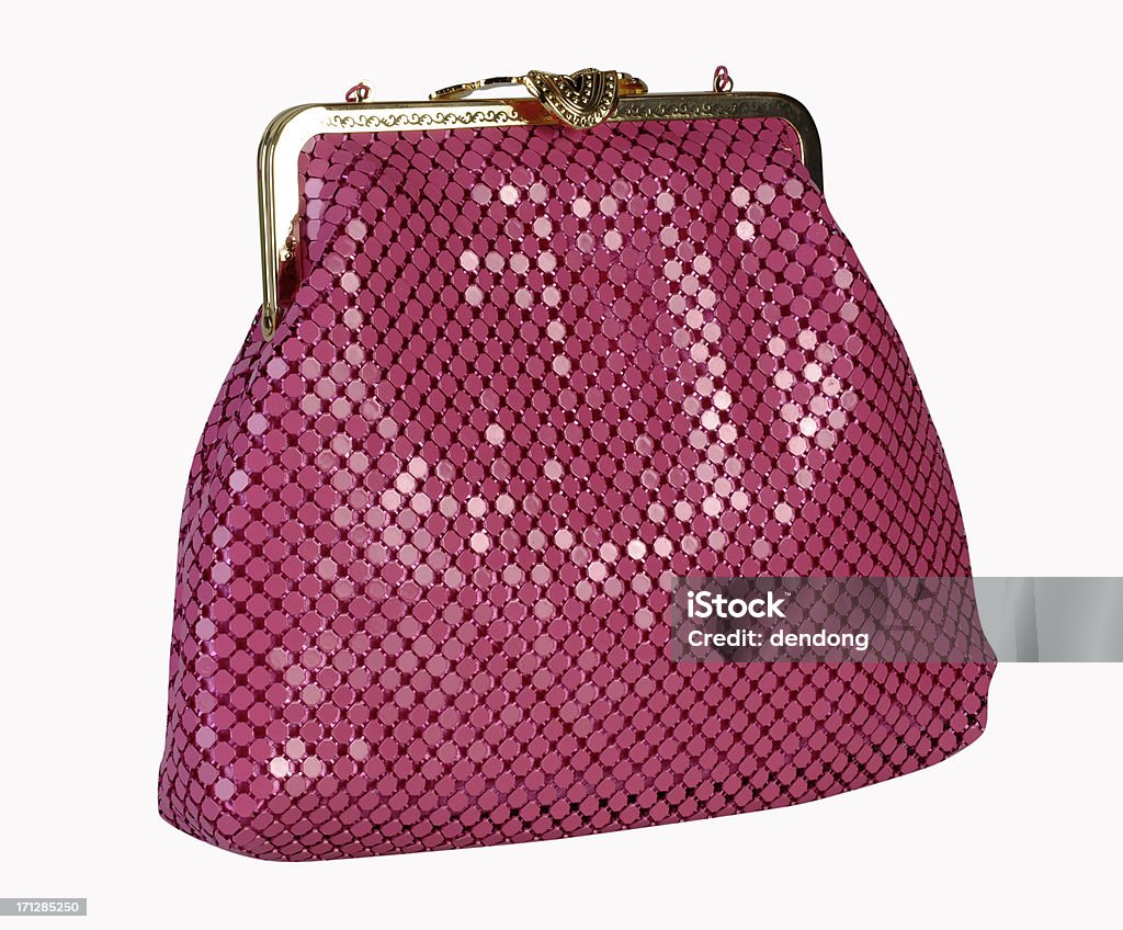 Handbag Pink handbag isolated on white background Bag Stock Photo