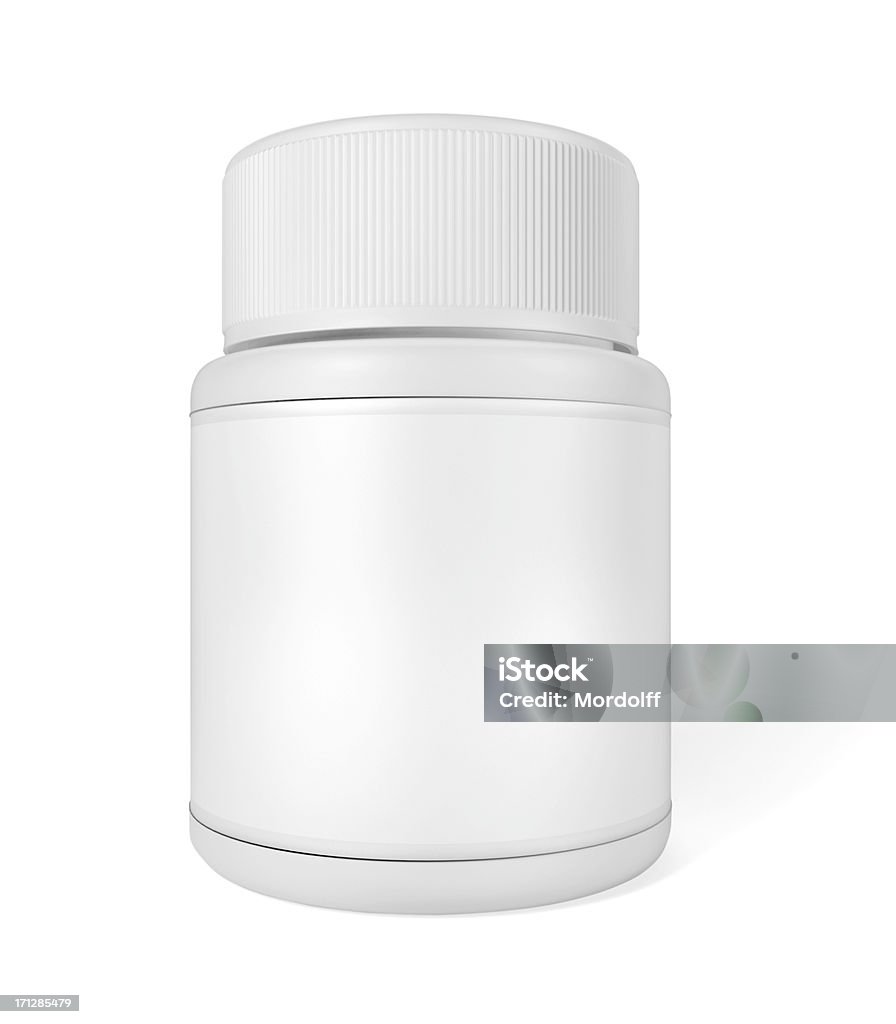 医学ボトル白で分離 - 3Dのロイヤリティフリーストックフォト