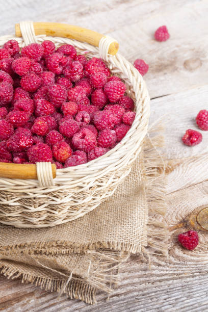 istock Basket of fresh raspberries 171285764