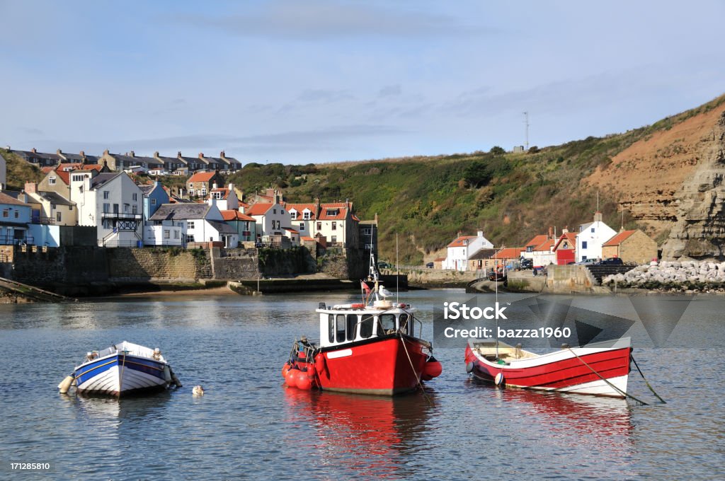 Staithes. - Zbiór zdjęć royalty-free (Klif)