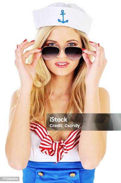 Young Beautiful Ship Stewardess Stock Photo - Download Image Now - 20-29 Years, Adult, Beautiful People