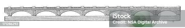 Waterloo Bridge Londres Royaumeuniarchitecture Antique Illustrations Vecteurs libres de droits et plus d'images vectorielles de Gravure