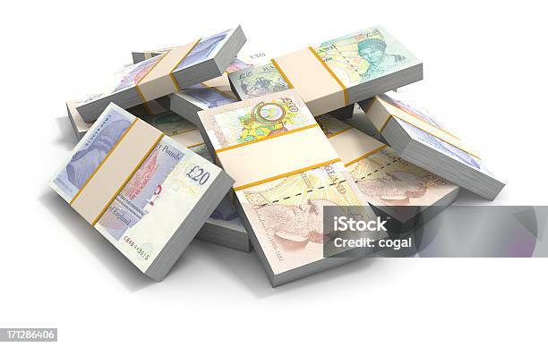 British Pounds Stock Photo - Download Image Now - British Currency, Currency, Cut Out