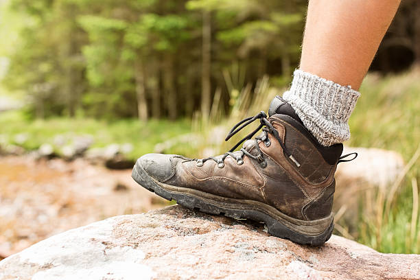 istock Male Foot In Hiking Boot 171286543