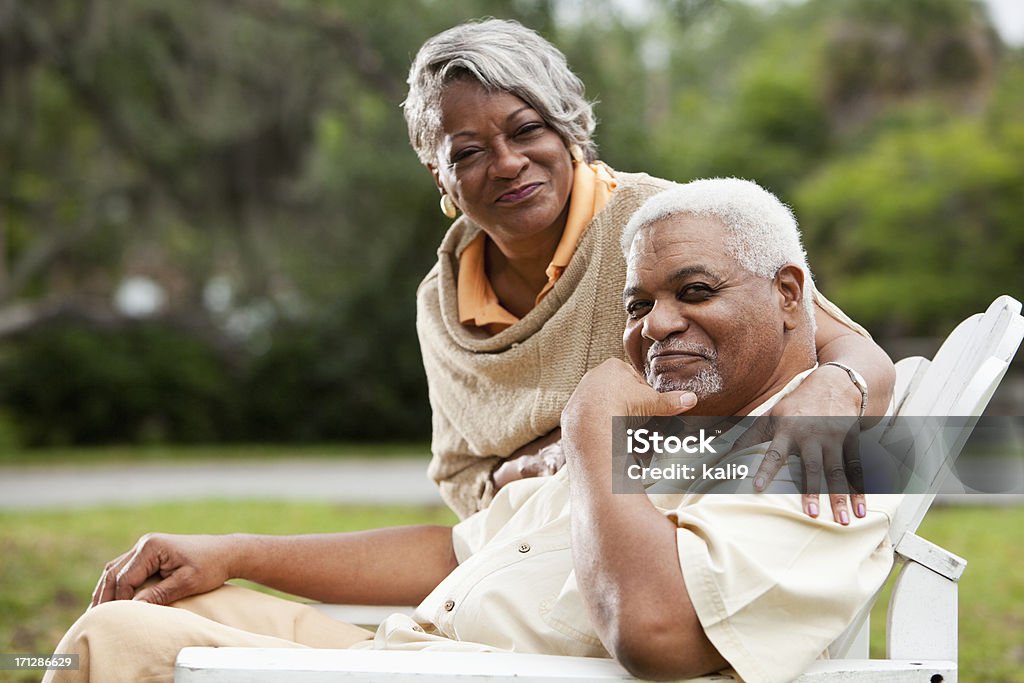 Starszy African American Para - Zbiór zdjęć royalty-free (Starsza para)