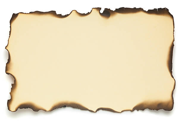 Clean Burned Paper Design Old Burnt Paper Template Background Burn Old Paper Stock Illustrations