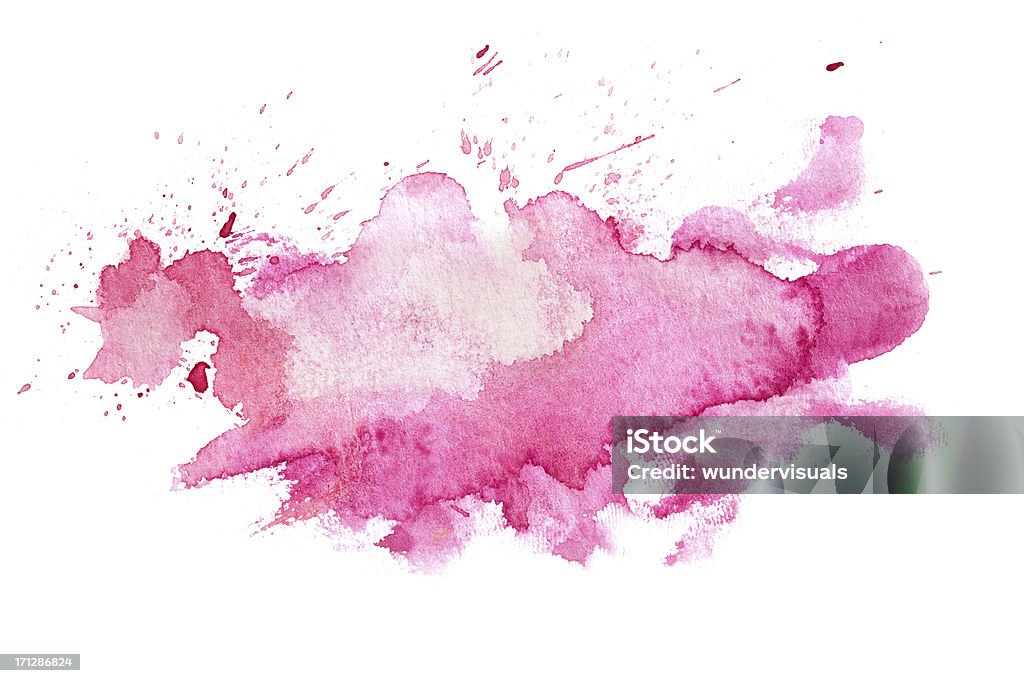 Acuarela de fondo abstracto rosa - Foto de stock de Pintura de acuarela libre de derechos