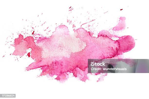 Acuarela De Fondo Abstracto Rosa Foto de stock y más banco de imágenes de Pintura de acuarela - Pintura de acuarela, Acuarela, Rociado