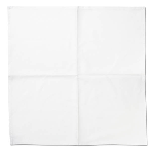 белая скатерть льняная - handkerchief стоковые фото и изображения