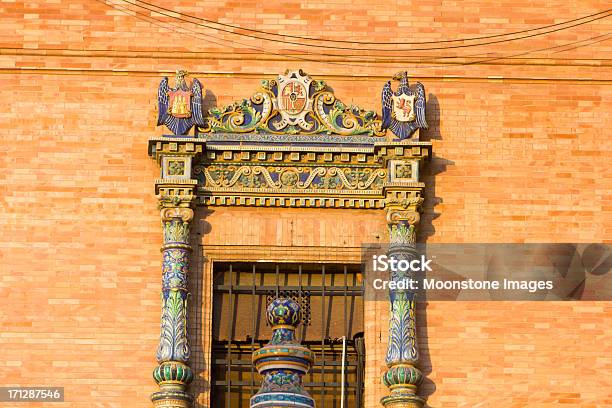 Plaza De España W Sewilli Hiszpania - zdjęcia stockowe i więcej obrazów Abstrakcja - Abstrakcja, Andaluzja, Architektura