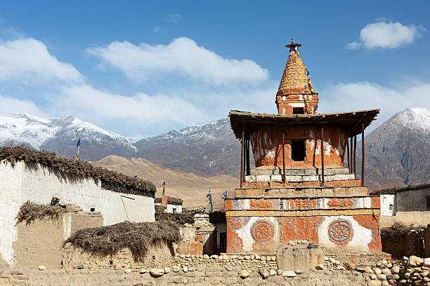 istock Tibetan stupa in Himalayan mountains. Mustang, Nepal. 171287829