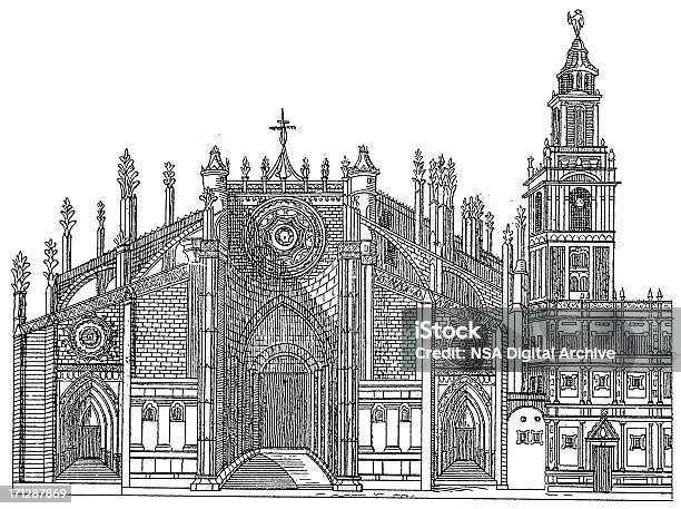 세빌랴 캐서드럴 스페인앤틱형 아키텍처 일러스트 0명에 대한 스톡 벡터 아트 및 기타 이미지 - 0명, 개념, 건물 외관