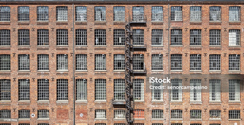 Façade d'une ancienne usine - Photo de Leipzig libre de droits