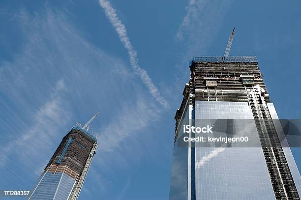 Construction Workers Stock Photo - Download Image Now - Apartment, Architecture, Blue