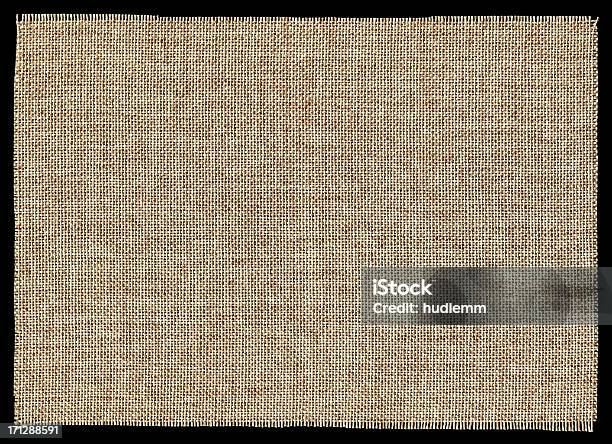 Stück Sackleinwand Isoliert Stockfoto und mehr Bilder von Textilien - Textilien, Am Rand, Drahtnetz