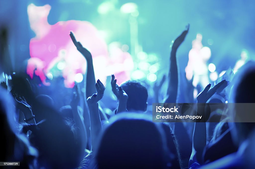 Koncert Tłum - Zbiór zdjęć royalty-free (Muzyk rockowy)